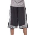 thumbnail image 3 of Pro Club Men's Heavyweight Relaxed Fit Mesh Basketball Shorts - Black/Gray - Small, 3 of 3