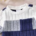 thumbnail image 6 of Kaprioy Baby Boy Romper Newborn Baby Boy Clothes Infant Boy Girl Striped Long Sleeve Sweatshirt Romper Bodysuit Soft Fall Winter Outfit, 6 of 9
