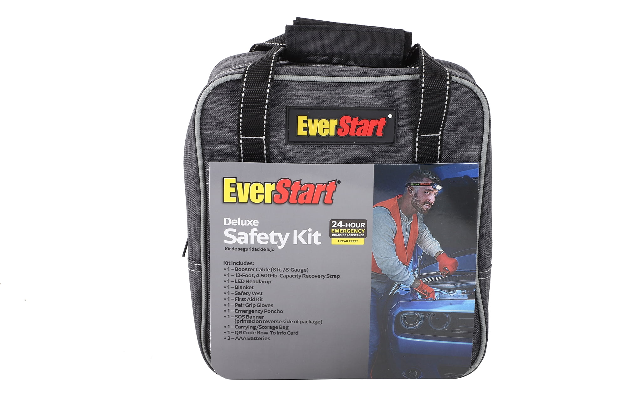 EverStart Deluxe Kit with Booster Cables and 1-Year Roadside Assistance