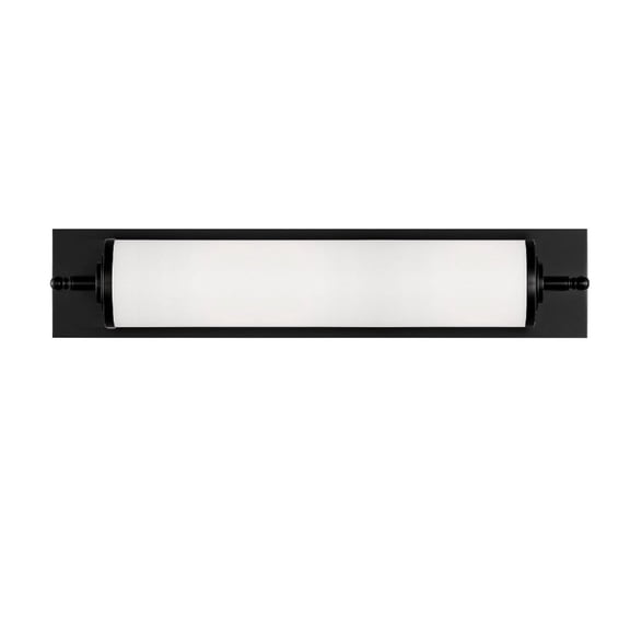 FOS-A8051-MK Crystorama Lighting Foster - 6W 1 LED Wall Mount in Traditional and Contemporary Style - 5 Inches Wide by 24 Inches High-Matte Black