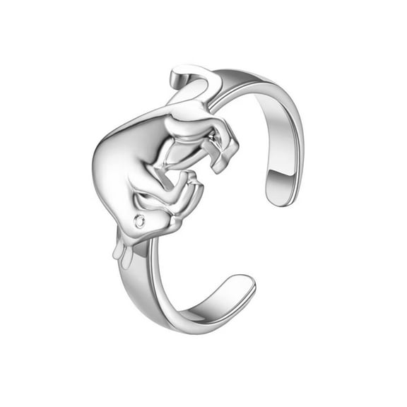 PAURO Women's Stainless Steel 12 Horoscope Astrology Adjustable Plain Zodiac Sign Rings Taurus