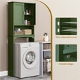 thumbnail image 5 of Yaheetech Over-the-Toilet Bathroom Cabinet with Adjustable Shelf and Double Doors, Green, 5 of 7