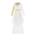 thumbnail image 2 of Women Modern Lyrical Liturgical Dance Costume Church Choir Worship Praise Dress Long Sleeve, 2 of 7