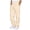 Beige, variant on LIWENLI Men's Heavyweight Sweatpants Fleece Lined Open Bottom Pockets Athletic Joggers Casual Pants (Pink,XXXL)