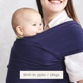thumbnail image 2 of Boba Wrap Baby Carrier, Hands-Free Carrier Wrap, for Newborn Babies to Children - 7lbs-35lbs, Navy Blue, 2 of 5