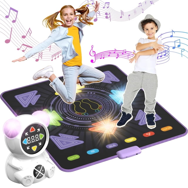 Alfombra de baile HAPHOM recargable con Bluetooth para niños de 3 a 12 años