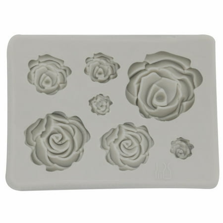 

Cake Mold Rose Flower Fondant Silicone Mold Diy Chocolate Baking Tools Safe and Easy to Clean TOPOINT