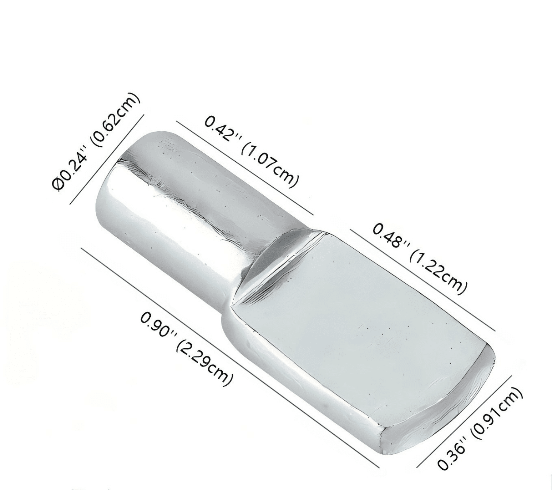 1/4 in.Shelf Pin, Zinc Plated, 12 Pack