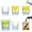 Yellow, variant on Whiskey Wedge Glass Whiskey Wedge + Glass Ice Film Whisky Glass Layered Glass