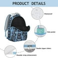 thumbnail image 2 of Boho Chic Vintage Fashion School Backpack with Rustic Home Decor Patterns, Wear-Resistant Material, Adjustable Shoulder Straps, Large Capacity Backpack for Student’ Outdoor Activities, 2 of 6