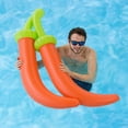 thumbnail image 3 of Swimline Chili Peppers Inflatable Swimming Pool Toy Decoration Float Raft, Red, 3 of 3