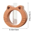 thumbnail image 3 of Cat Shaped Wooden Plant Propagation Stations Plant,Plants Stand Indoor with Glass Test Tube Planter Wall Decor Gifts for Women Mom （Khaki）, 3 of 6