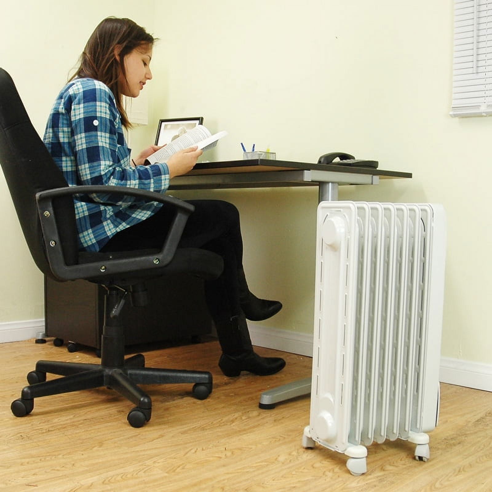 De'Longhi ComforTemp Oil-Filled Radiator, Off-White, 13 4/5 x 9 1/10 x 25  1/5 - Walmart.com