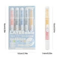 thumbnail image 5 of MOMOJIA Pack of 5 Two Tip Highlighters Featuring Ergonomic Grip for Easy Color Switching, 5 of 14