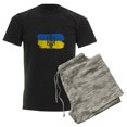 thumbnail image 6 of CafePress - I Stand With Ukraine Flag Emblem Map Patri Pajamas - Men's Dark Loose Fit Cotton Pajama Set, 6 of 7