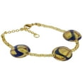thumbnail image 2 of GlassOfVenice Murano Glass Royal Bracelet - Blue Waves Gold, 2 of 4