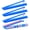 Blue, variant on American Mahjong Tile Rack and Pusher Set - 4 Acrylic Racks with Pushers (White)