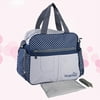 Floepx Fashion Waterproof Baby Diaper Bag Nappy Changing Mummy Tote Bag Handbag Blue