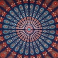 thumbnail image 4 of Gojian Handmade Indian hippie Bohemian Psychedelic Peacock Mandala Wall hanging College Dorm Beach Throws Table Cloth Bedding Tapestry, 4 of 6