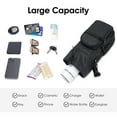 thumbnail image 6 of Crossbody Water Bottle Bag Quilted Insulated Holder with Adjustable Strap for 32oz 40oz Sports Bottle Sling Bag with Phone Pocket and Handles, Black, 6 of 8