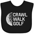 thumbnail image 3 of Inktastic Crawl Walk Golf Boys or Girls Baby Bib, 3 of 4