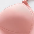 thumbnail image 2 of LYEAA Womens Plus Size Bras Push up Lightly Lined Wireless Daily Bras Wirefree Adjustable Strap Lift Soft Bralette No Wire Breathable Comfort Sleeping Bras Orange 2XL, 2 of 8