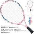 thumbnail image 3 of Junior Tennis Racquet Recreational Tennis Racket Pre-Strung Head Light Balance for Beginners Youth Kids, Good Control Grip, 3 of 5