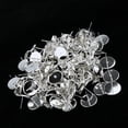 thumbnail image 3 of Esquirla 100 Pcs 8/10/12mm Round Blank Stud Earring Base Setting Jewelry Craft DIY, 3 of 8