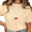 1-Beige, variant on Giffimy Women's Green Retro American Flag Graphic Short Sleeve T-Shirt Loose Fit Top