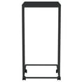 thumbnail image 1 of vidaXL Side Table with Wheels Black 40x30x63.5 cm Engineered Wood, 1 of 4