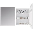 thumbnail image 3 of Medicine Cabinet Bathroom Mirror, 28''x22'' Farmhouse Wood Frame Bathroom Medicine Cabinet with Mirror, Vanity Mirrors Recess or Surface Mounted Installation (White-28x22''), 3 of 8