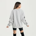 thumbnail image 2 of Women's Gameday Couture Ash Texas A&M Aggies Oversized Pennant Pride Rhinestone Star Sleeve Sweatshirt, 2 of 3