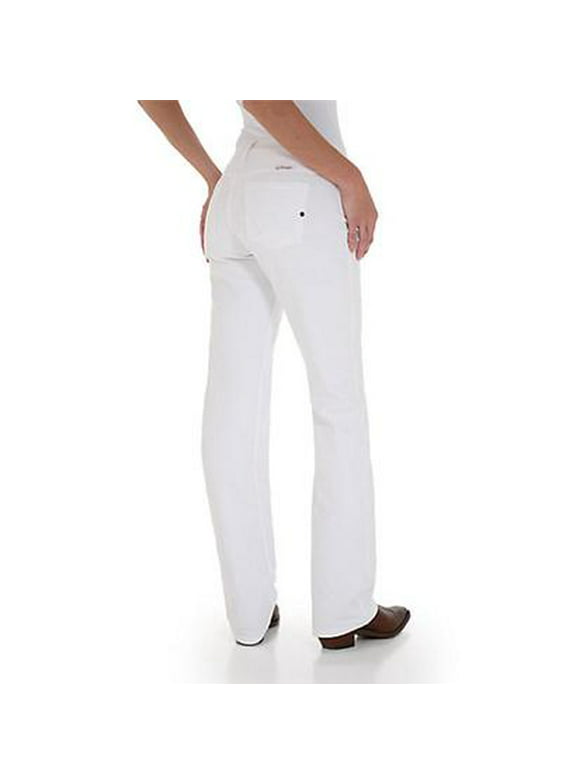 Wrangler Womens Bootcut Jeans in Womens Jeans | White 