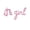 Pink, variant on Air-Filled Lowercase Letter 'it's a girl' Backdrop Balloon Banner