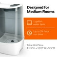 Honeywell Easy Clean 1 Gallon Warm Mist Humidifier, Filter Free, White