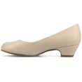 thumbnail image 3 of Journee Womens Saar Comfort Insole Round Toe Block Heel Pumps, 3 of 10