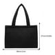 thumbnail image 3 of Bolso de mano de lona para mujer, bolsos de viaje portátiles simples e informales (negro), 3 of 3