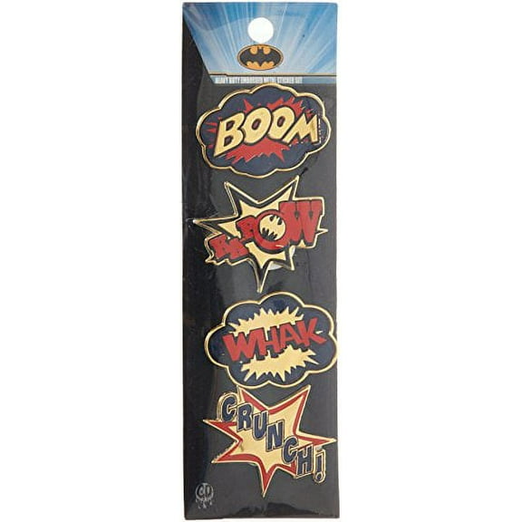 BATMAN ACTION BURSTS, Officially Licensed Original Artwork - Metal Sticker DECAL