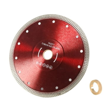 munirater 7 Inch Diamond Porcelain Saw Blade - 0.07" Super Thin Dry Wet Ceramic Porcelain Cutting Disc Wheel Diamond Blades for Angle Grinders and Tile Cutters