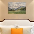 thumbnail image 3 of Soscooter Landscape Vintage Canvas Wall Art, Classical Prairie and Mountain Landscape Canvas Prints, Rustic Farmhouse Bathroom Office Decor, Large Wall Art for Home,24x16 Inch, 3 of 7