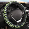 thumbnail image 4 of Uemuo Football Printed Car Elastic Steering Wheel Cover - Universal Car Accessory for Diverse Cars Anti-Slip, and Comfortable- 15", 4 of 8