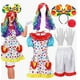 thumbnail image 3 of Disfraz de payaso de Halloween para adultos, traje de actuación, traje de payaso, traje de peluca de cosplay, 3 of 4