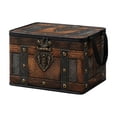 thumbnail image 2 of Roiihwy Vintage Storage Bins with Lids, Non-Woven Fabric Storage Box, 12X17In, Storage Box Decorative Memory Chest, Time Capsule, B, 2 of 9