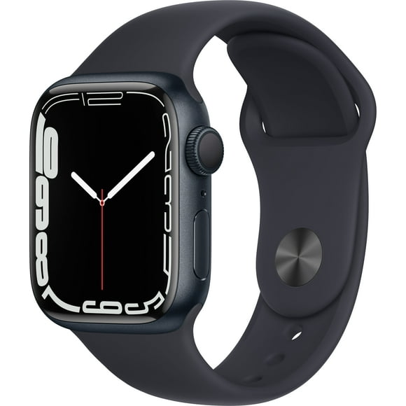 Restored Apple Watch Series 7 GPS - 41mm - Midnight Aluminum - Midnight Sport Band MKMX3LL/A (Refurbished)