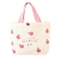 thumbnail image 5 of fenteer Canvas Bags Cute Washable Sturdy Handbags Lightweight Reusable Shopping Bags Peach, 5 of 8