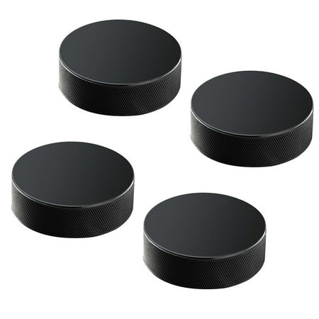 Raindrops Black Round Hockey Accessories for Pond Hockey Players and Athletes Equipment