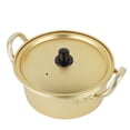 thumbnail image 2 of Dekaim Pot de Nouilles Ramen coréen en Aluminium, cuiseur de Nouilles instantanées Rapide Jaune Pratique avec Couvercle(16cm Pot), 2 of 14