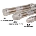 thumbnail image 5 of Pneumatic Stainless Air Cylinder Bore 20mm 10-300mm Stroke Double Action Mini Round Cylinders MA20x100S-CA-U-CM ,More Safe Operating, 5 of 8