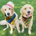thumbnail image 5 of Pride Rainbow Dog Bandanas Reversible Large 2 Pack, LGBT Adjustable Triangle Holiday Scarves for Small Medium Large Extra Large Puppy Dogs Pets, 5 of 6