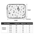 thumbnail image 3 of Music Notes Portable Laptop Sleeve Compatible with MacBook Air Notebook Computer Case for Men Women College School Students, 3 of 7